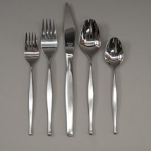 Mid Century Modern Stainless Flatware MCM Atomic Era Service For 8 50 Pieces - £269.32 GBP