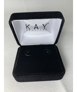 KAY Jewelers Empty SMALL Black Velvet Jewelry Earrings Clamshell  - NEW - €16,23 EUR
