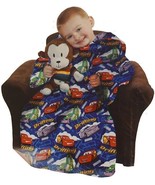 Disney Cars Wild Ride Lightning Mcqueen Comfy Blanket with Sleeves Toddl... - £18.06 GBP