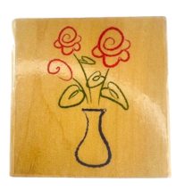 Vintage Great Impressions Rose Bouquet Flower Vase Arrangement Bloom F322 - £7.98 GBP