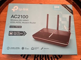 TP-LINK AC2100 Archer VR2100 VDSL/ADSL Modem Router OneMesh - Black - $1,281.33 MXN