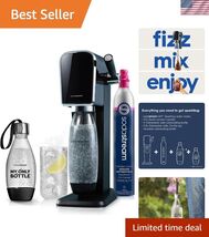 Art Sparkling Water Maker Black with CO2 and Two Carbonating Bottles - $206.85