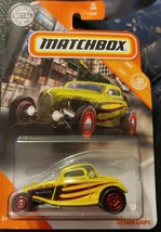 Matchbox &#39;33 Ford Coupe yellow with black flames - £0.78 GBP