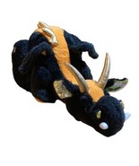 Ganz Webkinz Black Lava Dragon No Code Plush Stuffed Animal - £11.66 GBP