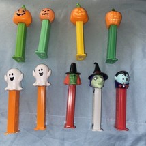 Lot Of 9 PEZ Dispensers Halloween Pumpkins Ghosts Witches Vampire - £4.88 GBP