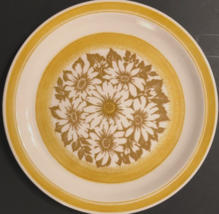 JAMESTOWN White Yellow Daisy Vintage Ironstone Flower USA Dinner Plate 10 1/4&quot; - £6.65 GBP