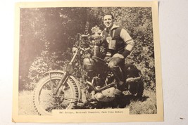 Sal Scirpo Jack Pine Enduro Print Magazine Clipping 1955 motorcycle memorabilia - £13.98 GBP