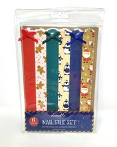Danielle Creations Set of 6 Holiday Nail File Set - New - £10.22 GBP