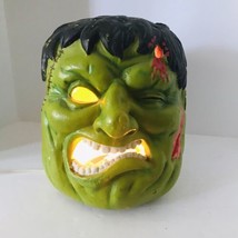 Vintage 1996 Frankenstein Light Up Head Halloween Blow Mold Matrix Industries - £31.07 GBP