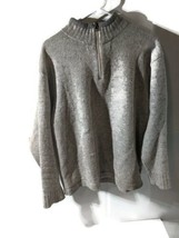 WOOLRICH Grey 1/4 Zip Pullover Sweater Men&#39;s Large  - £15.80 GBP