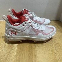 Under Armour Glyde MT Metal Softball Cleats Women’s 9.5 White Red 302432... - $762.41 MXN