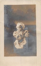 Newport Ri~Young Girl Holding Teddy BEAR~1910s Real Photo Postcard - £9.43 GBP