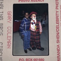 1996 Gary Coleman w/ Ringling Bros Circus Clown Color Photo Transparency Slide - £7.46 GBP
