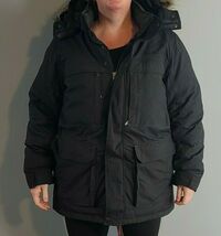 Eddie Bauer Faux Fur Trim 650 Goose Down Parka Heavy Duty Winter Jacket ... - $227.70