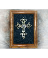 Inspirational Framed Silver Cross 5x7 - $16.99