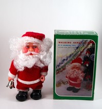 Christmas Musical Santa Claus Doll Plays 3 Songs Does Not Ring Bell Or Walk Vtg - £5.49 GBP