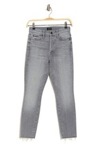 NWT Mother Stunner Ankle Fray in Chateau Secret Gray Stretch Skinny Jeans 28 - £102.55 GBP