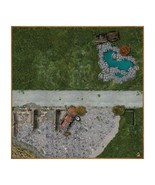 Bombed Out Gas Station 36x36 Battle Mat - Modern - Dust - 28mm Miniatures - $564.52 MXN