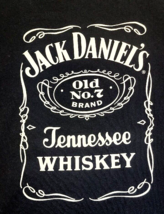 JACK DANIEL&#39;S Old No. 7 Brand Tennessee Whiskey Black T-Shirt Tee Size X... - £8.95 GBP