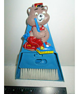 Vintage Mini Dustpan, Brush Set. Hartin International 1990 Googly Eyed Bear - £5.35 GBP