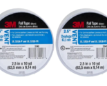 3M 3340 Foil Tape [UL 181 A &amp; B listed / Linered]: 2-1/2 in. x 30 ft 2 Pack - $17.27