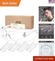 28 Pack Crystal Clear Safety Glasses - Impact Resistant &amp; Anti-Scratch G... - $36.50