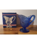 Vintage Avon Mount Vernon Sauce Pitcher Fostoria COBALT BLUE Washington ... - £12.54 GBP