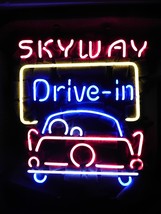 Skyway Drive-in Beer Bar Club Neon Light Sign 17&quot; x 16&quot; - £391.26 GBP