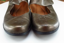 Clarks Artisan Size 9.5 M Bronze Mary Jane Shoes Leather Women - £15.78 GBP