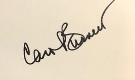 Carol Burnett Autographed Hand Signed 3x5 Index Card Comedian Annie w/COA - £27.96 GBP