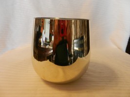 Silver Crystal Wide Mouth Flower Vase or Candy Jar 5.5&quot; Tall - $80.00