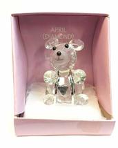 Home For ALL The Holidays Crystal Birthday Bear 3 inches (April/Diamond) - $17.50