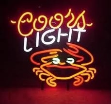 Coors Light Crab Beer Club Bar Neon Light Sign 17&quot; x 14&quot; - $499.00