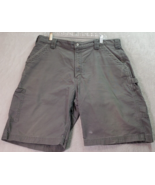 Carhartt Shorts Men Size 38 Gray 100% Cotton Flat Front Medium Wash Pock... - £13.01 GBP