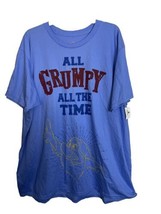 NWT Disney Parks All Grumpy All the Time Blue T Shirt Size 3XL Dwarfs Snow - £11.72 GBP