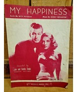My Happiness 1933 Sheet Music Peterson/Bergantine Featuring Jon  &amp; Sondr... - $18.12 CAD