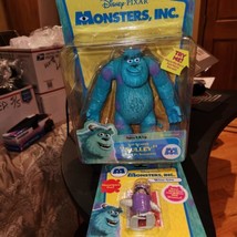 NEW 2001 Disney Pixar Monsters Inc Sulley Talking Figure plus wind up Boo figure - $32.47