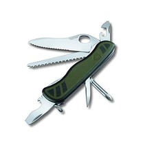 Victorinox Swiss Soldier&#39;s Knife - Green/Black, Large  - £85.16 GBP