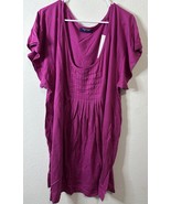 Swimsuits For All Fuschia Pink Pullover Short Sleeve Swim Cover Up Top S... - $29.69