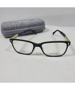 Vintage NOS Awear Charmont Eyeglass Frames 53 17 Black Green - $29.00