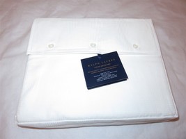 Ralph Lauren Lovan Jacquard Glen Plaid king Flat Sheet Studio White $215 - £68.22 GBP