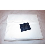 Ralph Lauren Lovan Jacquard Glen Plaid king Flat Sheet Studio White $215 - £67.62 GBP