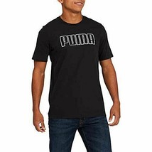 PUMA Men’s Short Sleeve Double Down Tee, Color: Black, Size: Medium - £19.05 GBP