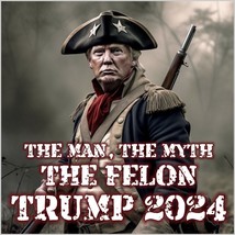 Convicted Felon Trump 2024 USA Trump with Hat MAGA Trump Felon Sticker or Magnet - £5.36 GBP+