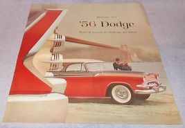 Dramatic New 1956 Dodge Automobile Sales Color Brochure Original - £15.92 GBP
