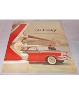 Dramatic New 1956 Dodge Automobile Sales Color Brochure Original - $27.37 CAD
