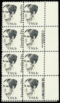 1844, Mint NH 1¢ Misperfed Error Zip Block of Eight Stamps - Stuart Katz - £159.29 GBP