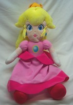 Super Mario Bros Nice Princess Peach 17&quot; Plush Stuffed Animal Toy Good Stuff - £43.14 GBP