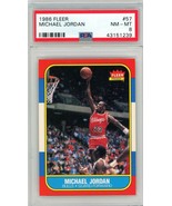 1986 Fleer Michael Jordan Rookie #57 PSA 8 P1258 - £16,289.21 GBP