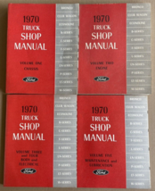 1970 Ford Truck Factory Service Shop Manual - Volumes 1-5 (4 total books) - $65.45